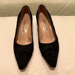 COPY - Manolo Blahnik black kitten heel pumps
